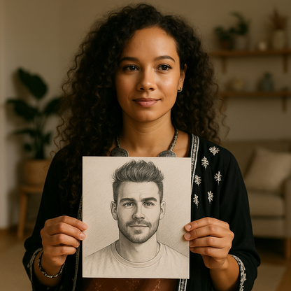 Pieštas sielos draugo portretas ir detalus aprašymas