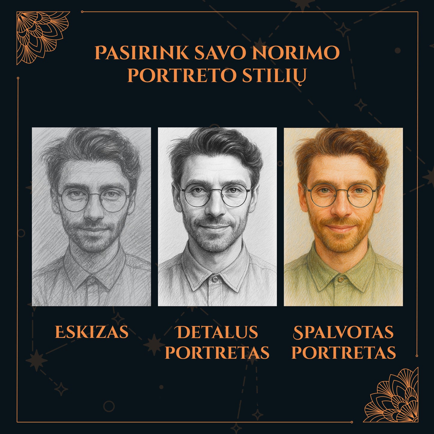 Sielos draugo portretas